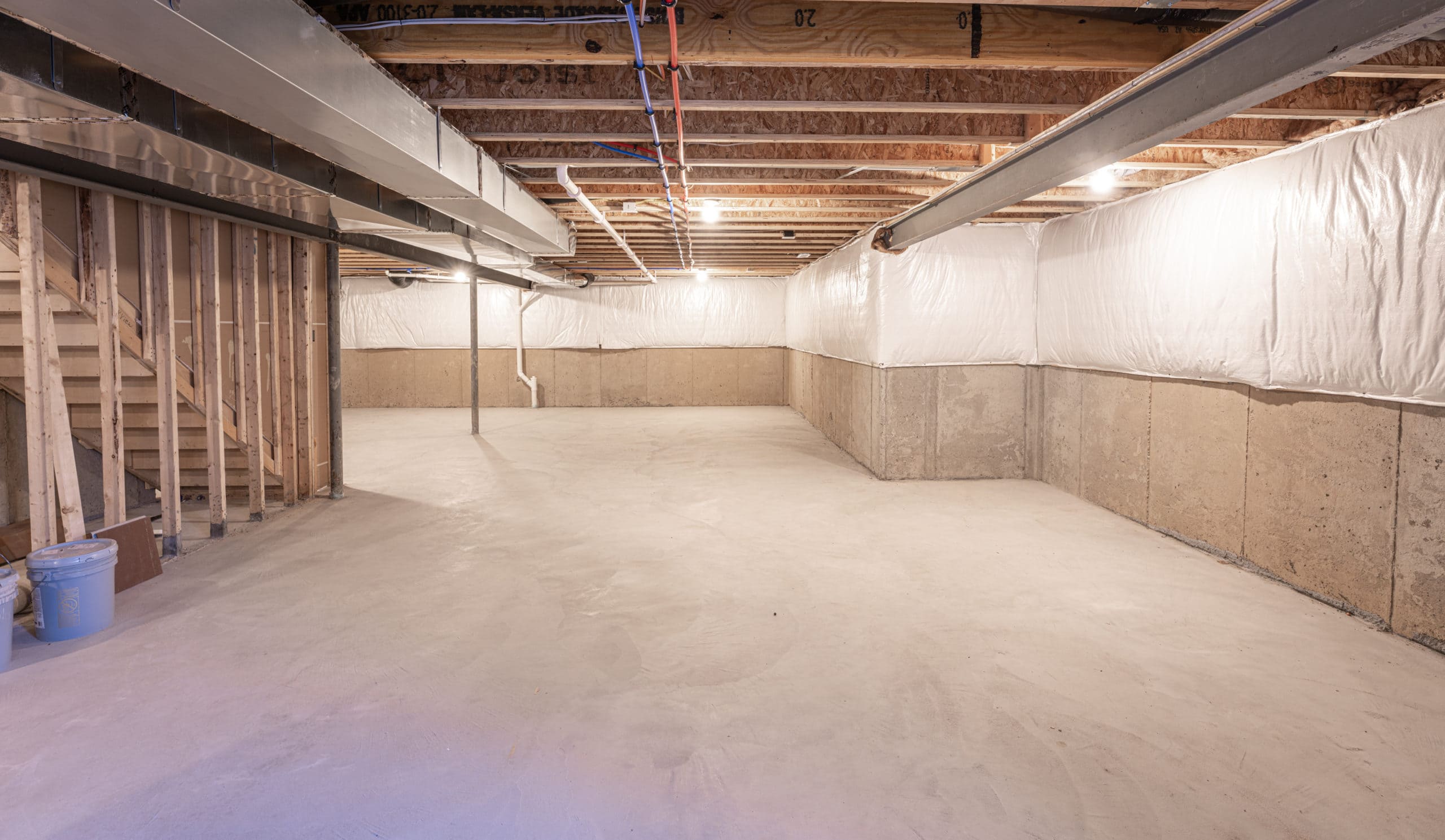 standard space before basement finishing
