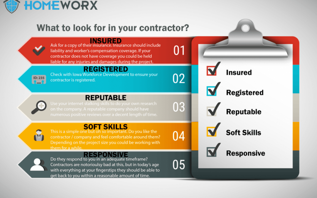 What to look for in your contractor?