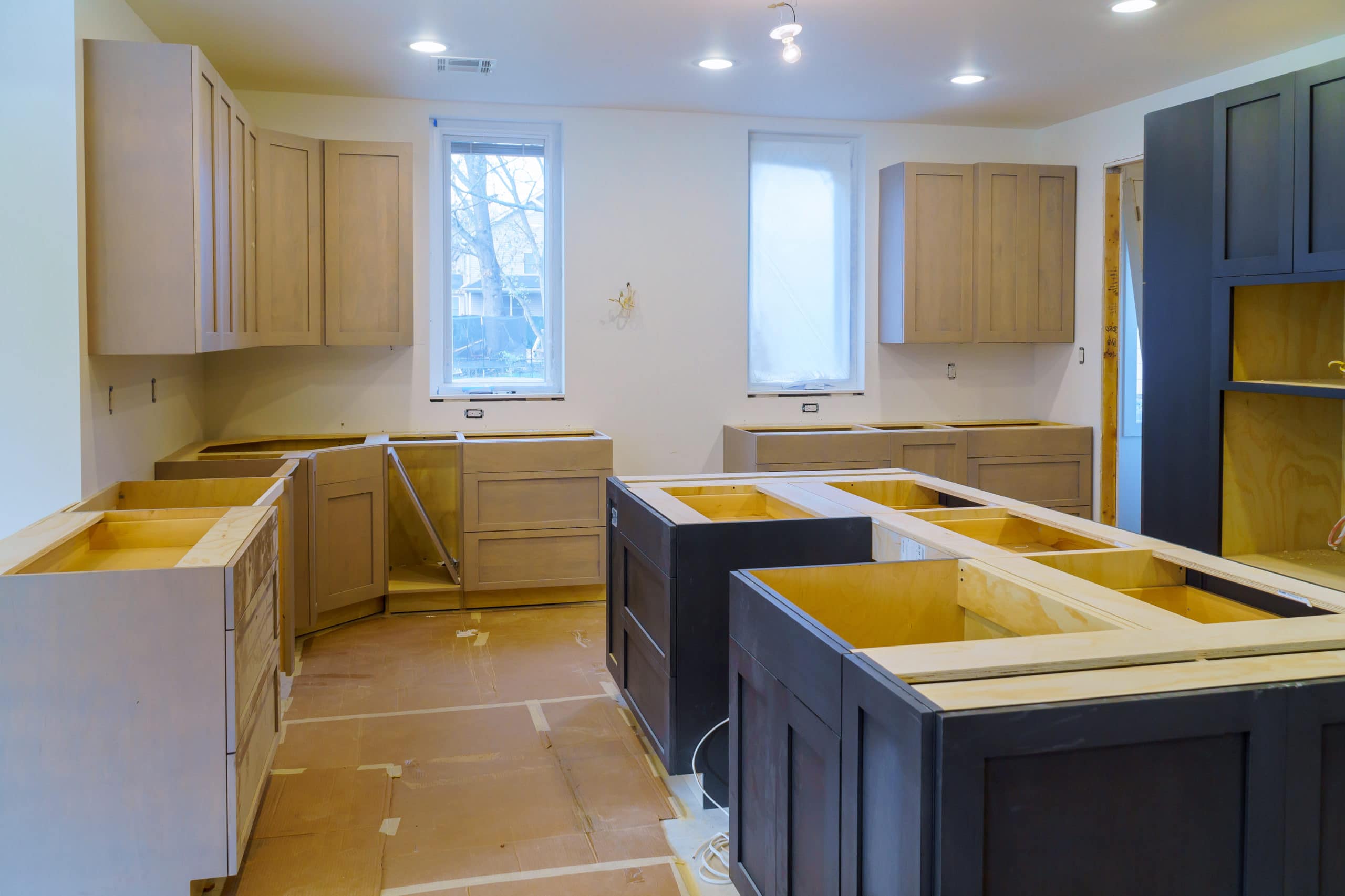 in-progress kitchen renovation